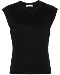 Rabanne - Cotton T-Shirt With Chain Detail - Lyst