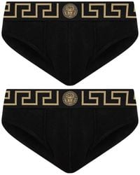 Versace - Greca Medusa Briefs (Two-Pack) - Lyst