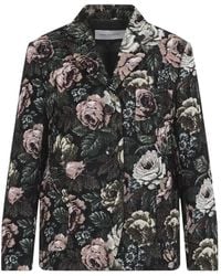 Dries Van Noten - Single-Breasted Jacquard Coat - Lyst