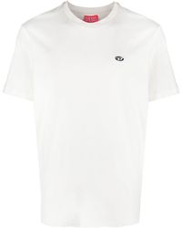 DIESEL - T-Shirt With Embroidery - Lyst