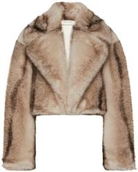 Sportmax - Cropped Furry Jersey Jacket - Lyst