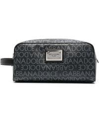 Dolce & Gabbana - Beauty Case With Printed Logo - Lyst
