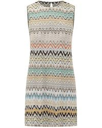 Missoni - Zigzag Knit Sleeveless Dress - Lyst