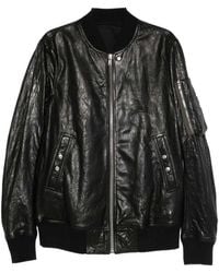 Rick Owens - Leather Bomber Jacket - Lyst