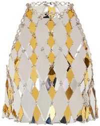Rabanne - Sparkles Crop Top With Diamond Mirrors - Lyst
