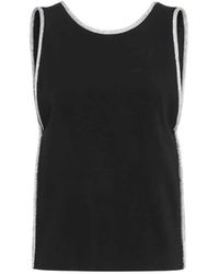 Sportmax - Sleeveless Viscose Top - Lyst