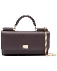 Dolce & Gabbana - Dolce & Gabbana Bag With Chain And Logo Plaque - Lyst