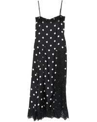 Sportmax - Long Polka Dot Dress - Lyst