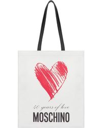 Moschino - 40 Years Of Love Nappa Shopper - Lyst