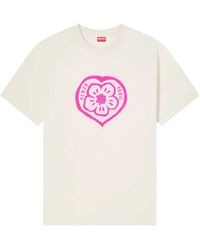 KENZO - Loose-Fitting Cotton T-Shirt Boke Heart" - Lyst