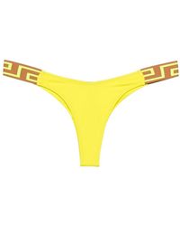 Versace - Greca Border Low-Waisted Bikini Briefs - Lyst