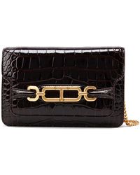 Tom Ford - Whitney Shoulder Bag With Crocodile Effect - Lyst