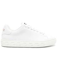 Versace - Greca Leather Sneakers - Lyst