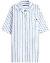 Dolce & Gabbana - Dolce & Gabbana Striped Shirt With Chest Pocket - Lyst