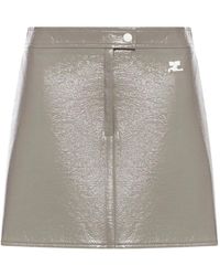 Courreges - Miniskirt With Logo - Lyst