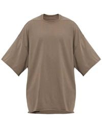 Rick Owens - Raw-Edge Hem T-Shirt - Lyst