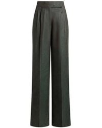 Etro - Jacquard Wool Trousers With Pleats And Paisley Pattern - Lyst