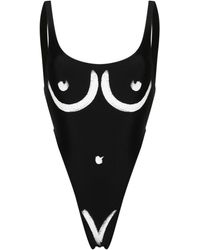 Moschino - Costume Da Bagno Con Stampa Trompe L`Oeil - Lyst