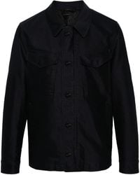 Tom Ford - Shirt Jacket With Wide Collar - Lyst