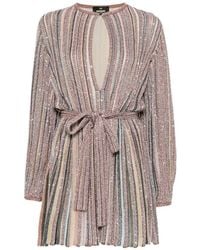 Missoni - Zig Zag Motif Short Dress - Lyst