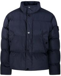 Stone Island - Garment Dyed Crinkle Reps Ny Down Jacket With Duck Down Padding - Lyst