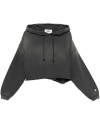 Golden Goose - Star/ W's Oversize Cropped Hoodie/ Sunfaded Wash/ Star Print - Lyst
