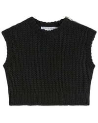 Max Mara - Sleeveless Crop Sweater - Lyst