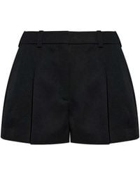 Givenchy - Wool Pleated Shorts - Lyst