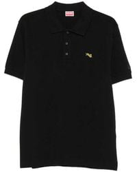 KENZO - Tiger-Patch Polo Shirt - Lyst
