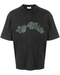 Off-White c/o Virgil Abloh - Bacchus Printed Cotton-jersey T-shirt - Lyst