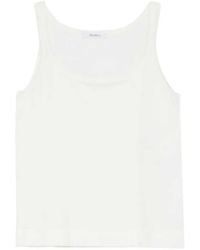 Max Mara - Pumano Tank Top With Wide Neckline - Lyst