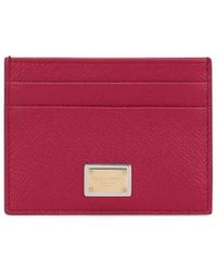 Dolce & Gabbana - Dauphine Card Holder With Logo Plaque - Lyst