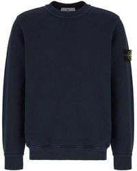 Stone Island - Cotton Crewneck Sweater - Lyst