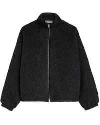 Jil Sander - Zip-Up Wool-Blend Fleece Sweater - Lyst