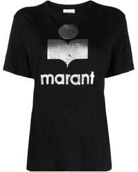 Isabel Marant - Zewel Logo Cotton T-Shirt - Lyst
