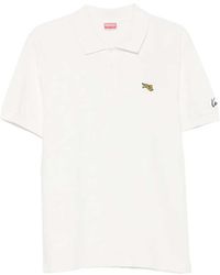 KENZO - Tiger-Patch Polo Shirt - Lyst
