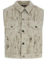 Haikure - Ryder Distressed Denim Vest - Lyst