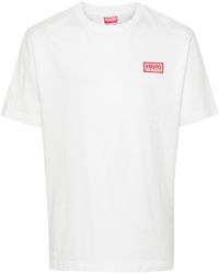 KENZO - T-Shirt With Embroidery - Lyst