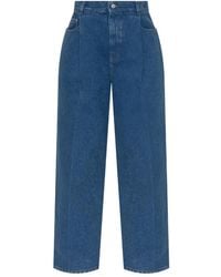 Marni - Jeans With Logo Appliqué - Lyst