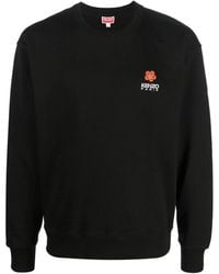 KENZO - Cotton Sweatshirt With Logo Print - Lyst