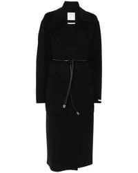 Sportmax - Zannata Belted Coat With Notch Lapels - Lyst