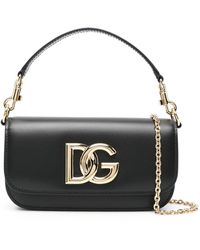 Dolce & Gabbana - Borsa A Tracolla Con Placca Dg - Lyst
