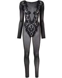 Wolford - One-Piece Jumpsuit With Worn Effect - Lyst