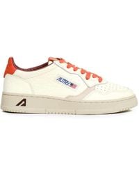 Autry - Medalist Low Ne17 Nubuck/Elephant/Suede Pumpkin/Sand - Lyst