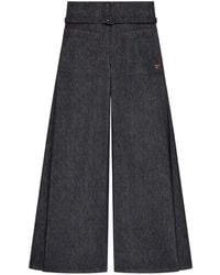 Courreges - Palazzo Pants With Belt - Lyst