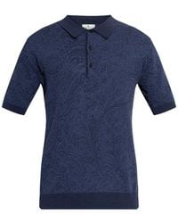 Etro - Paisley Button-Up Polo - Lyst