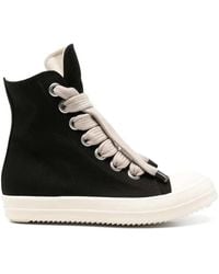 Rick Owens - Jumbolace High-Top Lace-Up Sneakers - Lyst