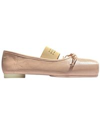 MM6 by Maison Margiela - Square-Toe Ballerinas - Lyst