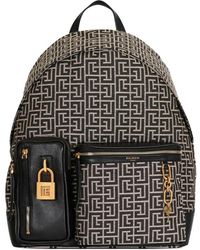 Balmain - Pulse Backpack With Jacquard Monogram - Lyst