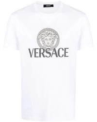 Versace - T-Shirt With Medusa Head Print - Lyst